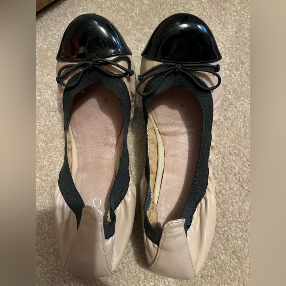 ALDO Women's Black and NUDE Ballet Flats
